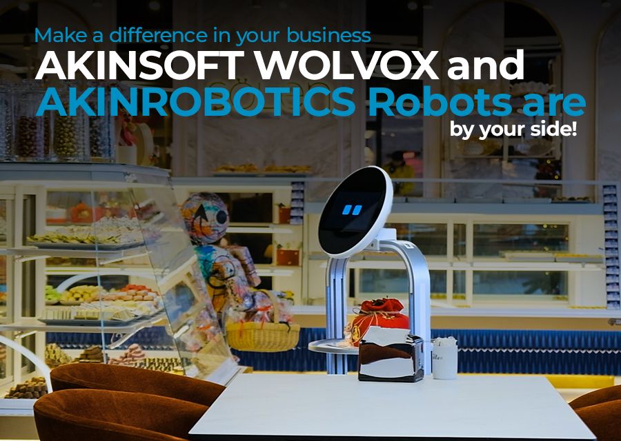 WOLVOX Restaurant Management and AKINROBOTICS robots are fully integrated