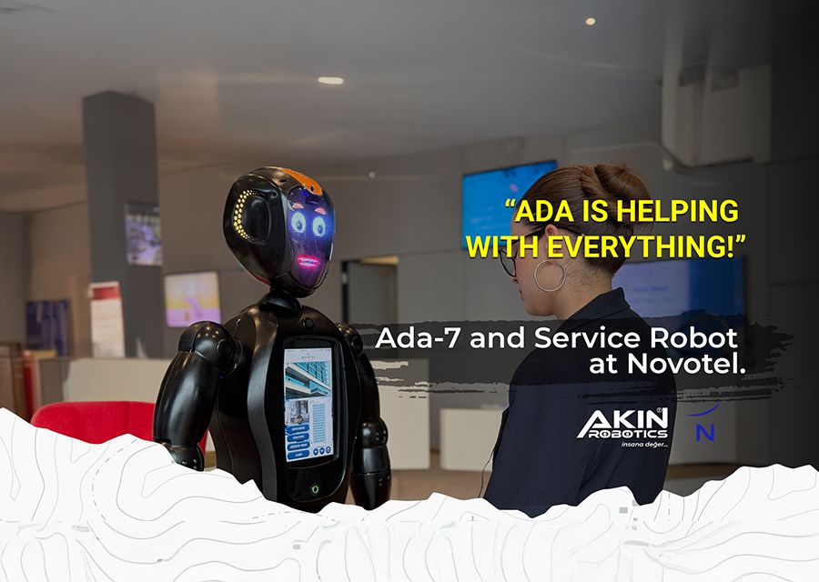 Advisor Robot Ada7 and Service Robot at Novotel