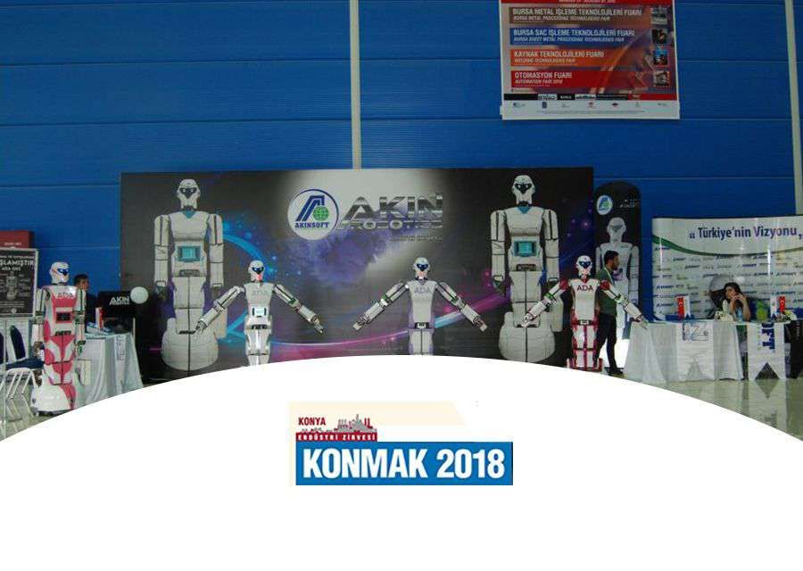 HUMANOID ROBOTS ADA GH5s AT KONYA MACHINE FAIR  KONMAK 2018