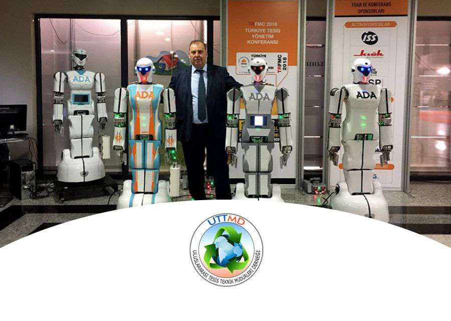 HUMANOID ROBOTS ADA GH5s AT THE BUILDING AND FACILITY MANAGEMENT SOLUTIONS SERVICES AND EQUIPMENT F