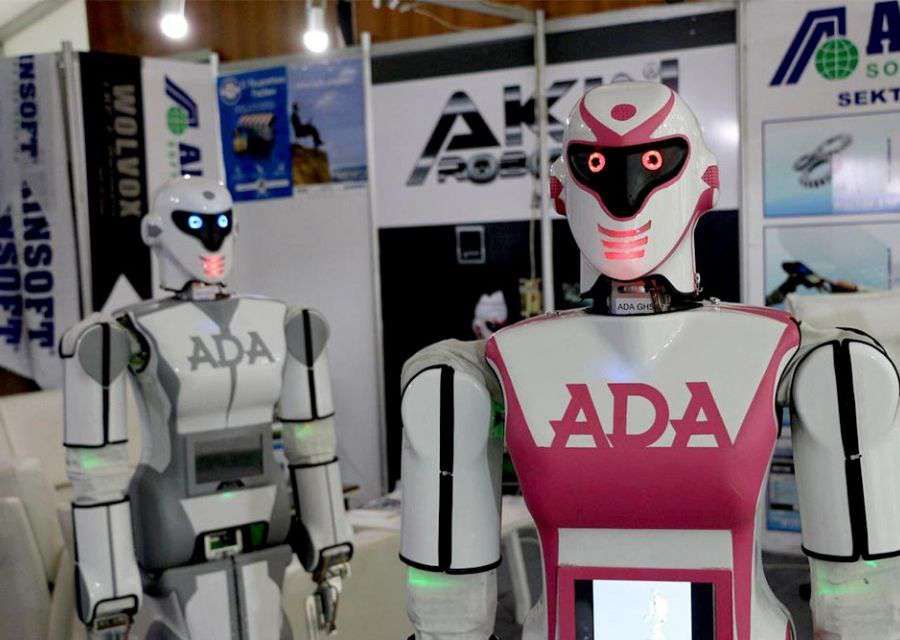 HUMANOID ROBOTS AT MAGROTEX MARDIN AGRICULTURAL EQUIPMENT FOOD AND LIVESTOCK FAIR