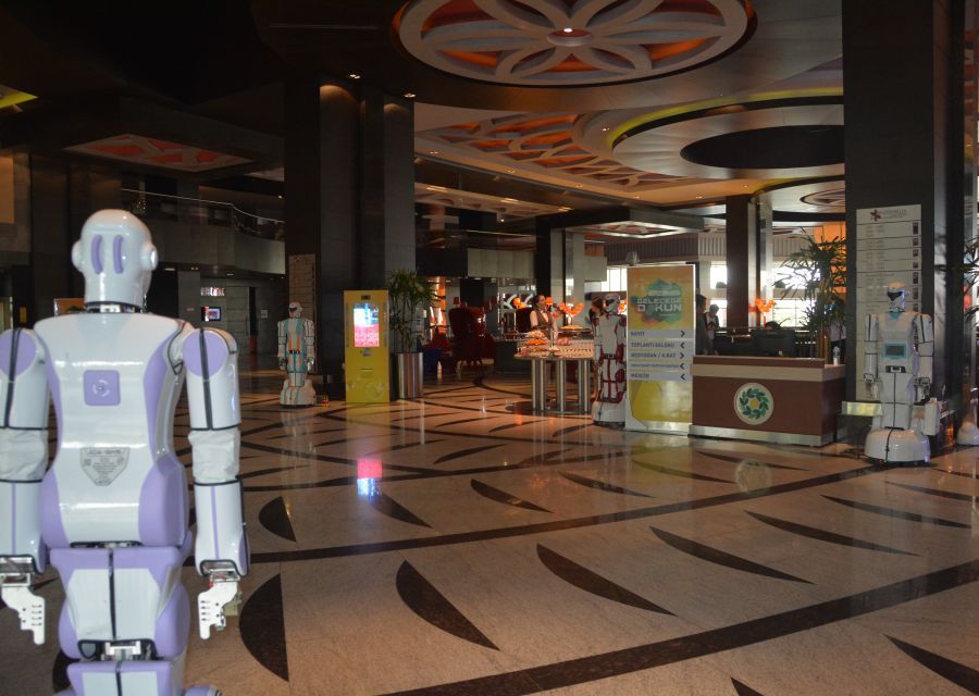 HUMANOID ROBOT ADA GH5S AT VAKIF RETIREMENT SPECIAL PROGRAM IN ANTALYA