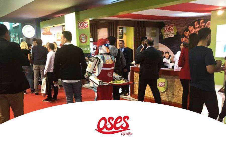 HUMANOID ROBOT ADA GH5s AT THE 16th FRANCHISING AND BRANDED DEALERSHIP FAIR OSES ÇİĞ KÖFTE STAN