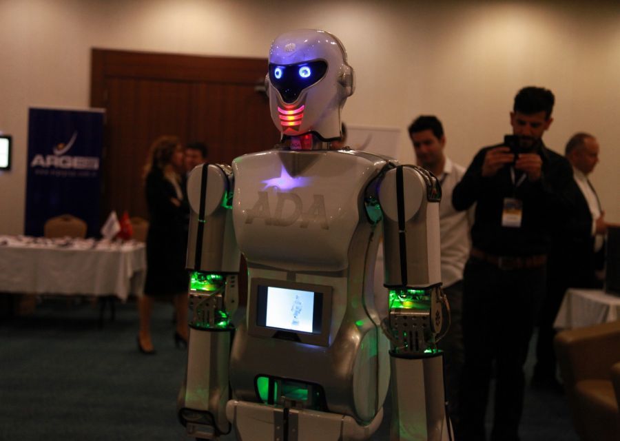 HUMANOID ROBOTS MINI ADA AND ADA GH5s AT THE RD INFORMATION TECHNOLOGIES FAIR