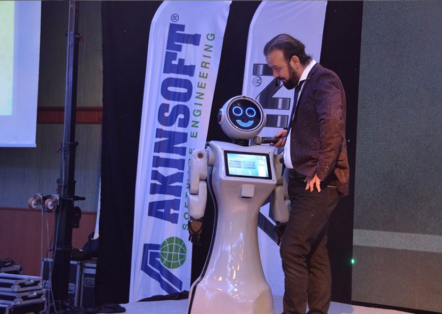 ROBOTS AT THE 14th BONUS PERIOD AWARD CEREMONY AND HOLIDAY ORGANIZATION